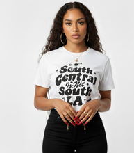 Load image into Gallery viewer, South Central Is Not South LA Statement Tee (White)