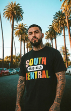 Load image into Gallery viewer, South Central Originals Multi-Color Logo Tee (Black)
