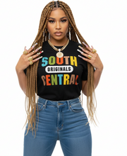 Load image into Gallery viewer, South Central Originals Multi-Color Logo Tee (Black)
