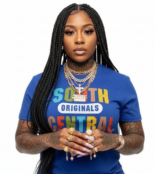 South Central Originals Multi-Color Logo Tee (Blue)